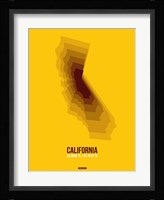 California Radiant Map 8 Fine Art Print