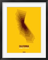 California Radiant Map 8 Fine Art Print