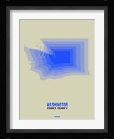 Washington Radiant Map 3 Fine Art Print