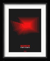 Washington Radiant Map 6 Fine Art Print
