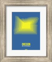Oregon Radiant Map 1 Fine Art Print