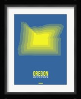 Oregon Radiant Map 1 Fine Art Print