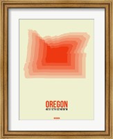 Oregon Radiant Map 2 Fine Art Print