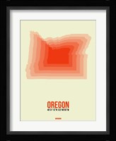 Oregon Radiant Map 2 Fine Art Print