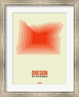 Oregon Radiant Map 2 Fine Art Print