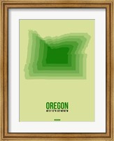 Oregon Radiant Map 3 Fine Art Print
