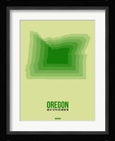 Oregon Radiant Map 3 Fine Art Print