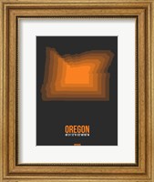 Oregon Radiant Map 4 Fine Art Print
