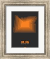 Oregon Radiant Map 4 Fine Art Print