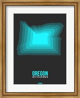 Oregon Radiant Map 5 Fine Art Print