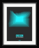 Oregon Radiant Map 5 Fine Art Print