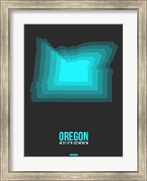 Oregon Radiant Map 5 Fine Art Print
