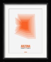 Arizona Radiant Map 1A Fine Art Print