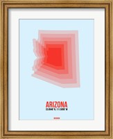 Arizona Radiant Map 2A Fine Art Print