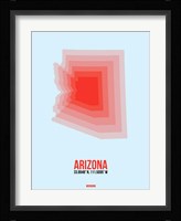 Arizona Radiant Map 2A Fine Art Print