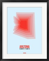 Arizona Radiant Map 2A Fine Art Print