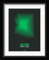 Arizona Radiant Map 6A Fine Art Print