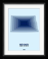 North Dakota Radiant Map 2 Fine Art Print