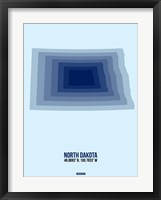 North Dakota Radiant Map 2 Fine Art Print