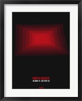North Dakota Radiant Map 6 Fine Art Print