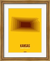 Kansas Radiant Map 2 Fine Art Print