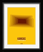 Kansas Radiant Map 2 Fine Art Print