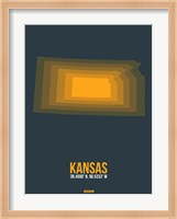 Kansas Radiant Map 4 Fine Art Print