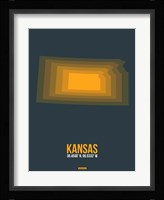 Kansas Radiant Map 4 Fine Art Print