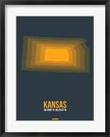 Kansas Radiant Map 4 Fine Art Print