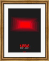 Kansas Radiant Map 6 Fine Art Print