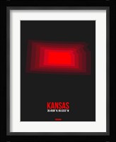 Kansas Radiant Map 6 Fine Art Print