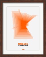 Minnesota Radiant Map 1 Fine Art Print