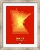 Minnesota Radiant Map 2 Fine Art Print