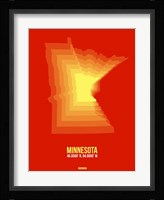 Minnesota Radiant Map 2 Fine Art Print