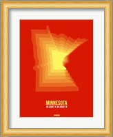 Minnesota Radiant Map 2 Fine Art Print