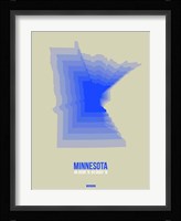Minnesota Radiant Map 3 Fine Art Print