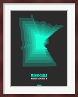 Minnesota Radiant Map 4 Fine Art Print