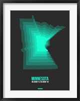 Minnesota Radiant Map 4 Fine Art Print