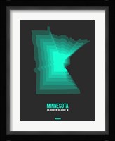 Minnesota Radiant Map 4 Fine Art Print