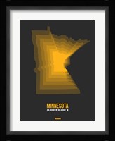 Minnesota Radiant Map 5 Fine Art Print