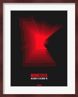 Minnesota Radiant Map 6 Fine Art Print