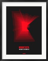 Minnesota Radiant Map 6 Fine Art Print