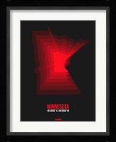 Minnesota Radiant Map 6 Fine Art Print
