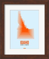 Idaho Radiant Map 1 Fine Art Print