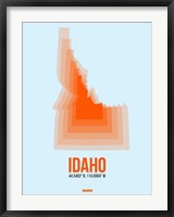 Idaho Radiant Map 1 Fine Art Print
