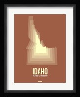 Idaho Radiant Map 2 Fine Art Print