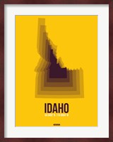 Idaho Radiant Map 3 Fine Art Print