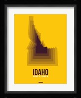Idaho Radiant Map 3 Fine Art Print