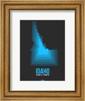 Idaho Radiant Map 4 Fine Art Print