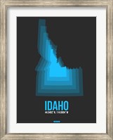 Idaho Radiant Map 4 Fine Art Print